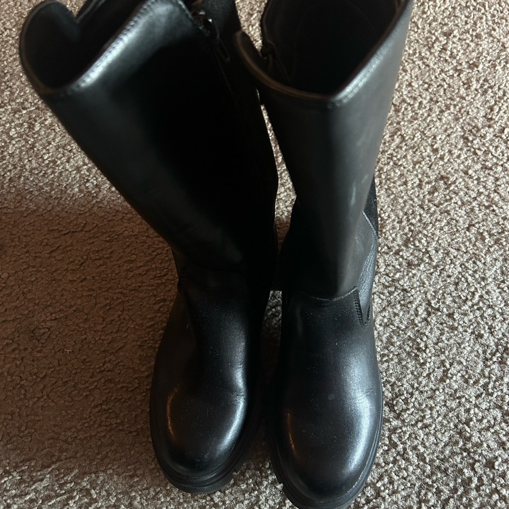 Black Knee-High Boots